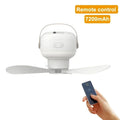 Portable Camping Ceiling Fan with LED Light & Remote Control