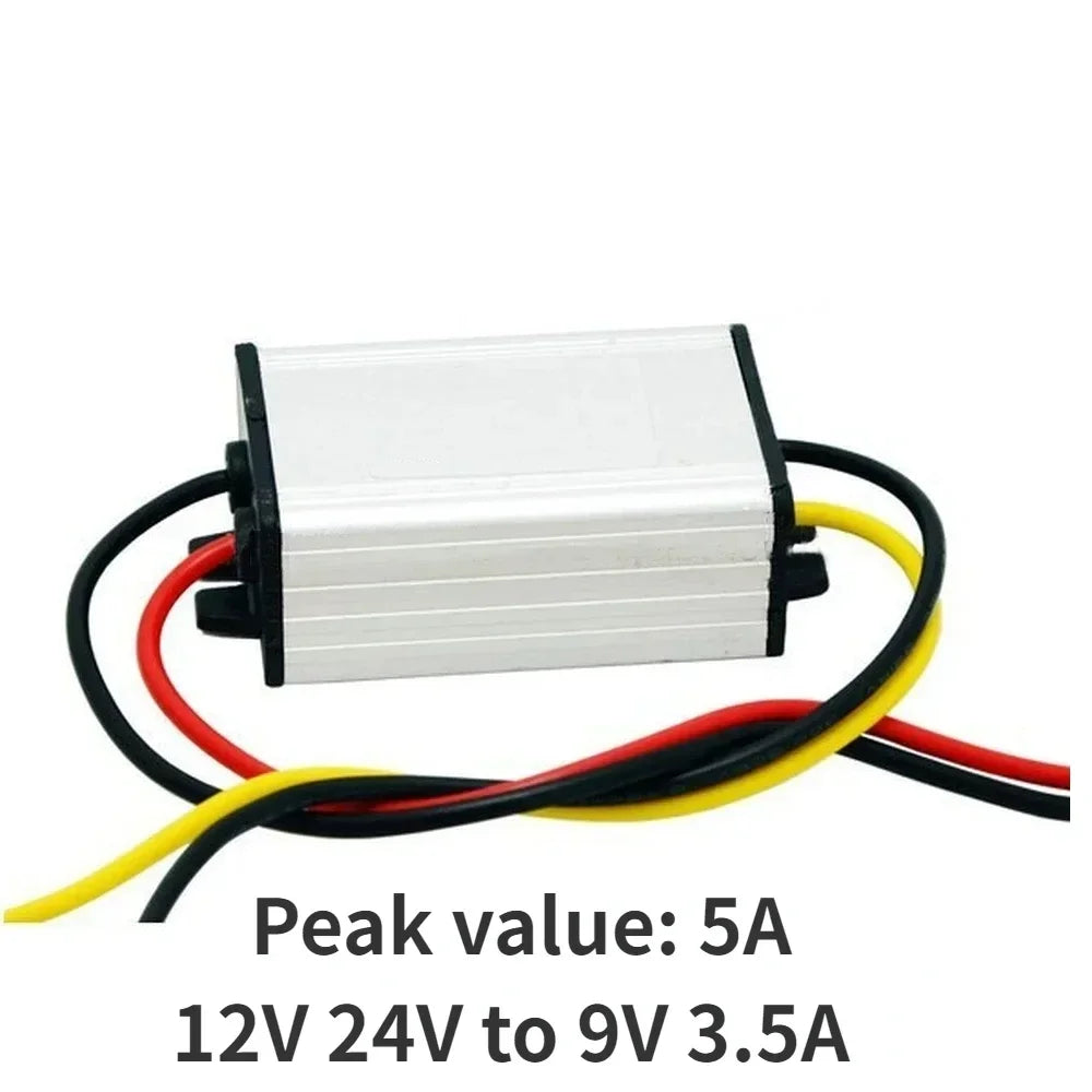 12V to 9V DC Power Converter 24V to 9V 12V24V to 9V 7.5V 6V 5V 4.2V 3.7V 3V 3.3V 5A Transformer Step-Down Module CE RoHS Oasis Select 12V 24V to 9V 3.5A