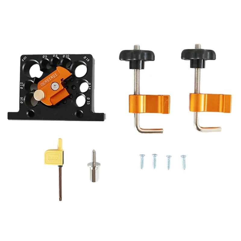 WISH 8Mm-20Mm 9-Holes Adjustable Dowel Maker Jig Or Carbide Blades Electric Drill Milling Dowel Round Rod Auxiliary Tool Oasis Select Default Title