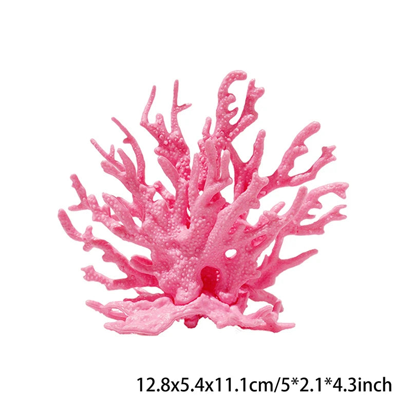 Coralline Artificial Fish Tank Decorations Aquarium Artificial PVC Plants Coral Ornaments Aquarium Landscape Aquarium Oasis Select Pink M