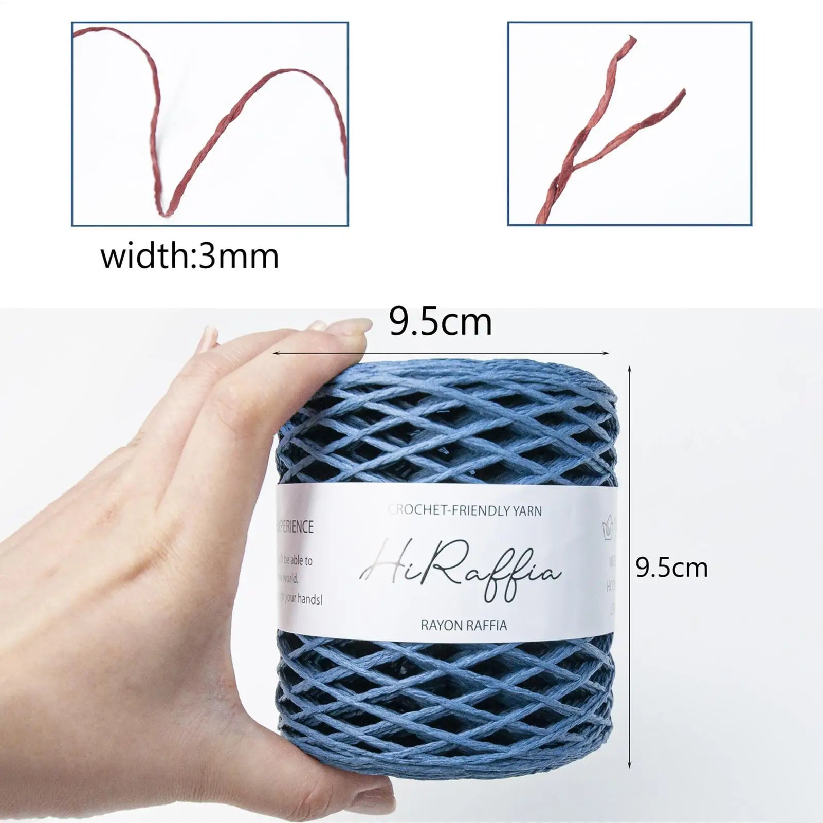 150m Natural Raffia Straw Yarn For Knitting Crocheting Paper Threads DIY Handmade Summer Sunhat Beach Bag Oasis Select