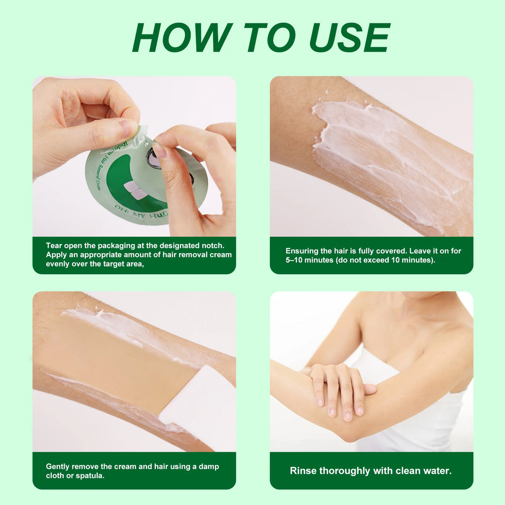 Magic Hair Removal Milk Cream – Smooth Skin | 10 Sachets Hair Removal Cream Oasis Select