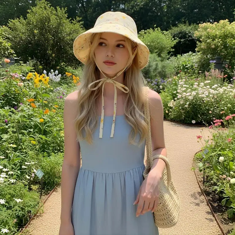 Floral Reversible Bucket Hat Women Sunhat uv차단 шляпа женская от солнца Gorros para el sol de mujer Wide Brim Cap zomer pet dames Oasis Select