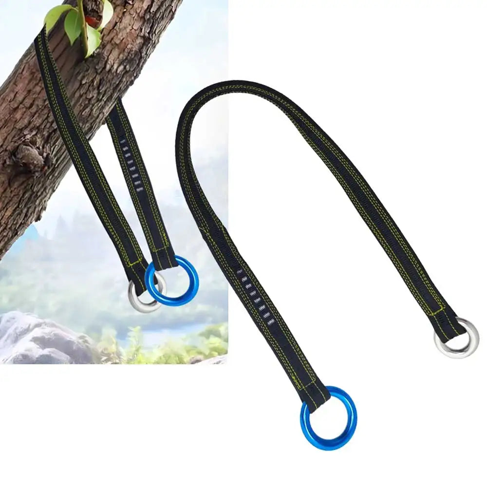 22KN Tree Work Arborist Climbing Rope Friction Saver Loop Belt Sling Wide Flat Nylon Tree Slings Oasis Select
