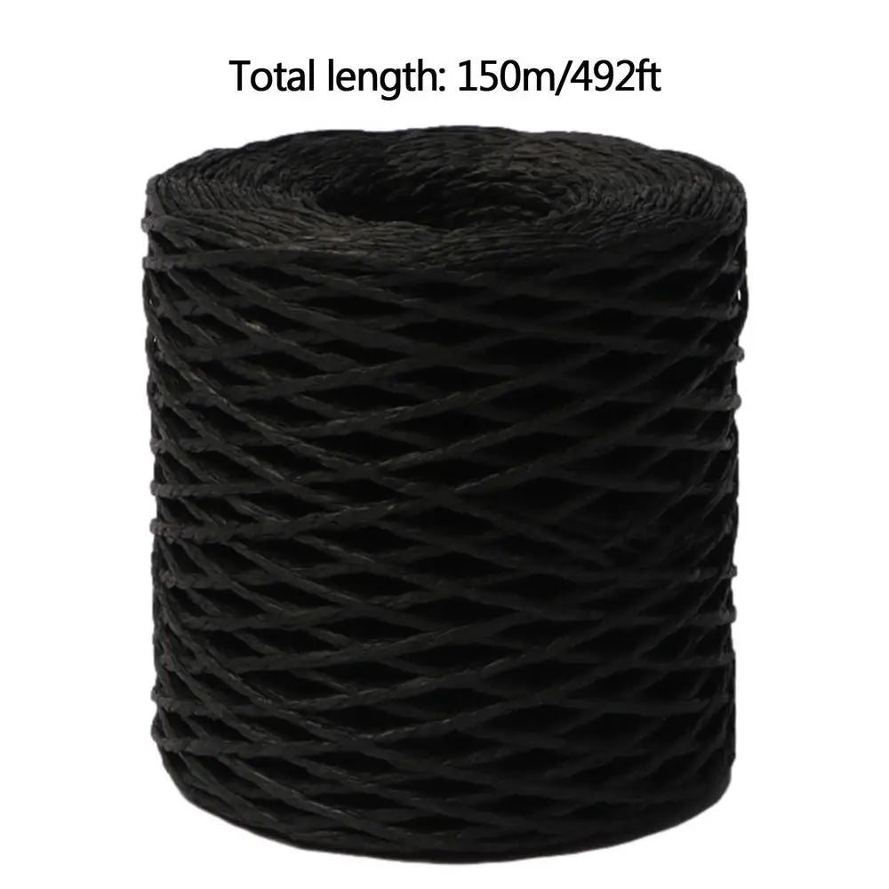 150m Natural Raffia Straw Yarn For Knitting Crocheting Paper Threads DIY Handmade Summer Sunhat Beach Bag Oasis Select Black