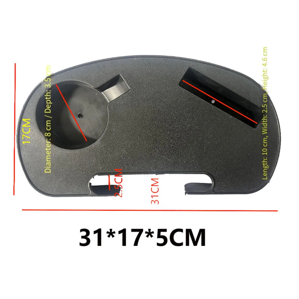 Clip On Cup Holder With Mobile Phone Slot For Camping Chair Armrest Side Table Black Plastic Tray Outdoor Beach Festival Gear Oasis Select Small