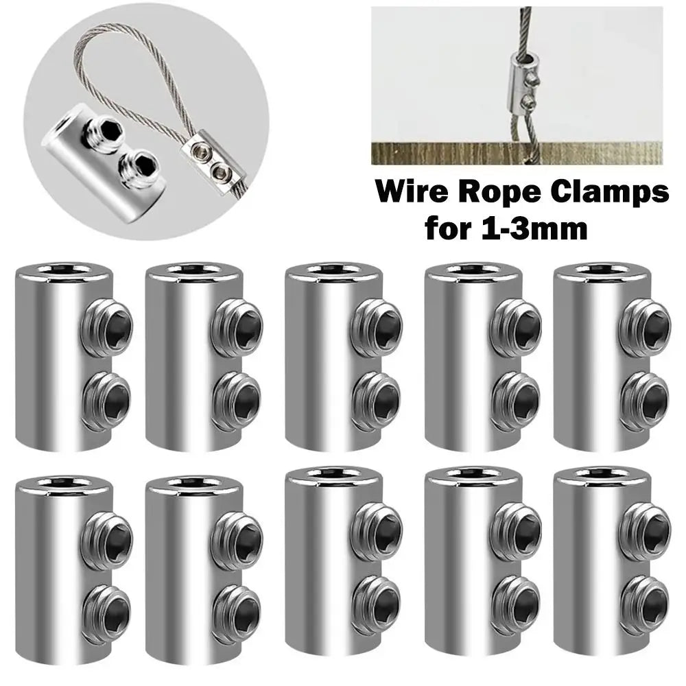 Screws Fixed Copper Steel Wire Rope Clip Metal Adjustable Wire Rope Clamp Stainless Steel Cable Clamp Hardware Accessories Oasis Select A