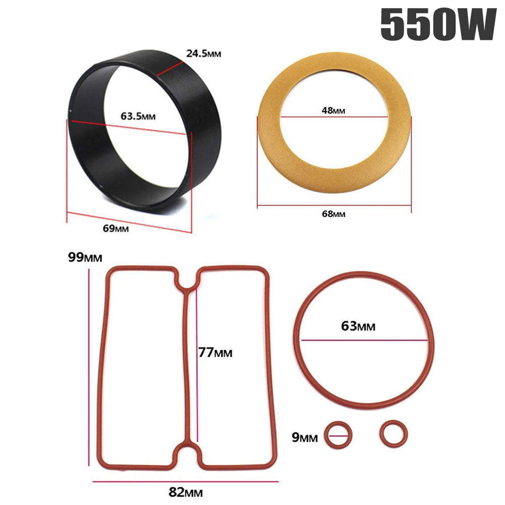 Air Compressor Oil Free Cylinder Sleeve Piston Cylinder Ring Kit 550W 750W 1100W 1500W For Air Compressor Accessories Oasis Select For 550W