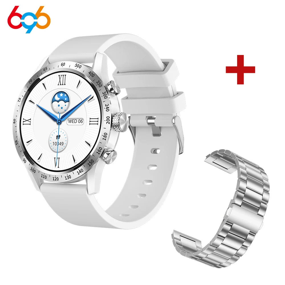 New Fashion Women 1.28" AMOLED Smartwatch Blue Tooth Call Smart Watch Heart Rate Sports Fitness Lady Waterproof Voice Assistant Oasis Select SVWHS a SV3M
