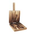 1pc,Solid Wood Dough Press Tool Quick Presser Home Dumpling Wrapper Skin Making Mold Kitchen Pastry Baking Tools Skin Press Mold Oasis Select square-burn color