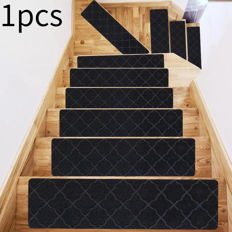 1pcs Stair mat step mat floor mat glue-free self-adhesive tpr non-slip mat brushed embossed repeated use Oasis Select 76x20.3cm 1pcs Classic 1pcs 3