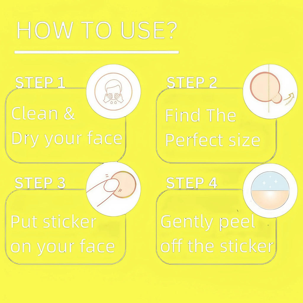 Star Acne Patches 240/480/720 Pieces, High-Quality Emergency Kit, Invisible Hydrogel Absorbs Pus Quickly, Reduces Swelling, Cute Oasis Select