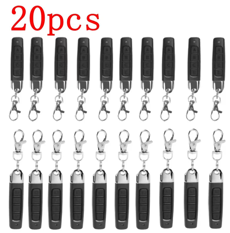 1/50pcs 433mhz Remote Control Duplicator Universal Remote key Copy Clone Replacement Garage Door Keychain 433.92Mhz Transmitter Oasis Select 20PCS