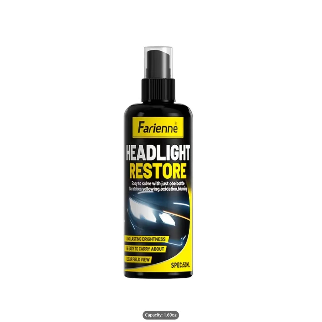 Car Headlight Restorer – Advanced repair kit removes yellowing and oxidation, provides long-lasting coating protection. Headligh Oasis Select