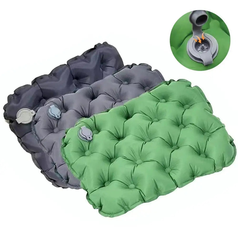Portable Inflatable Seat Cushion Outdoor Camping Air Cushion Lightweight Travel Moisture Waterproof Anti Pressure Ulcer Air Mat Oasis Select