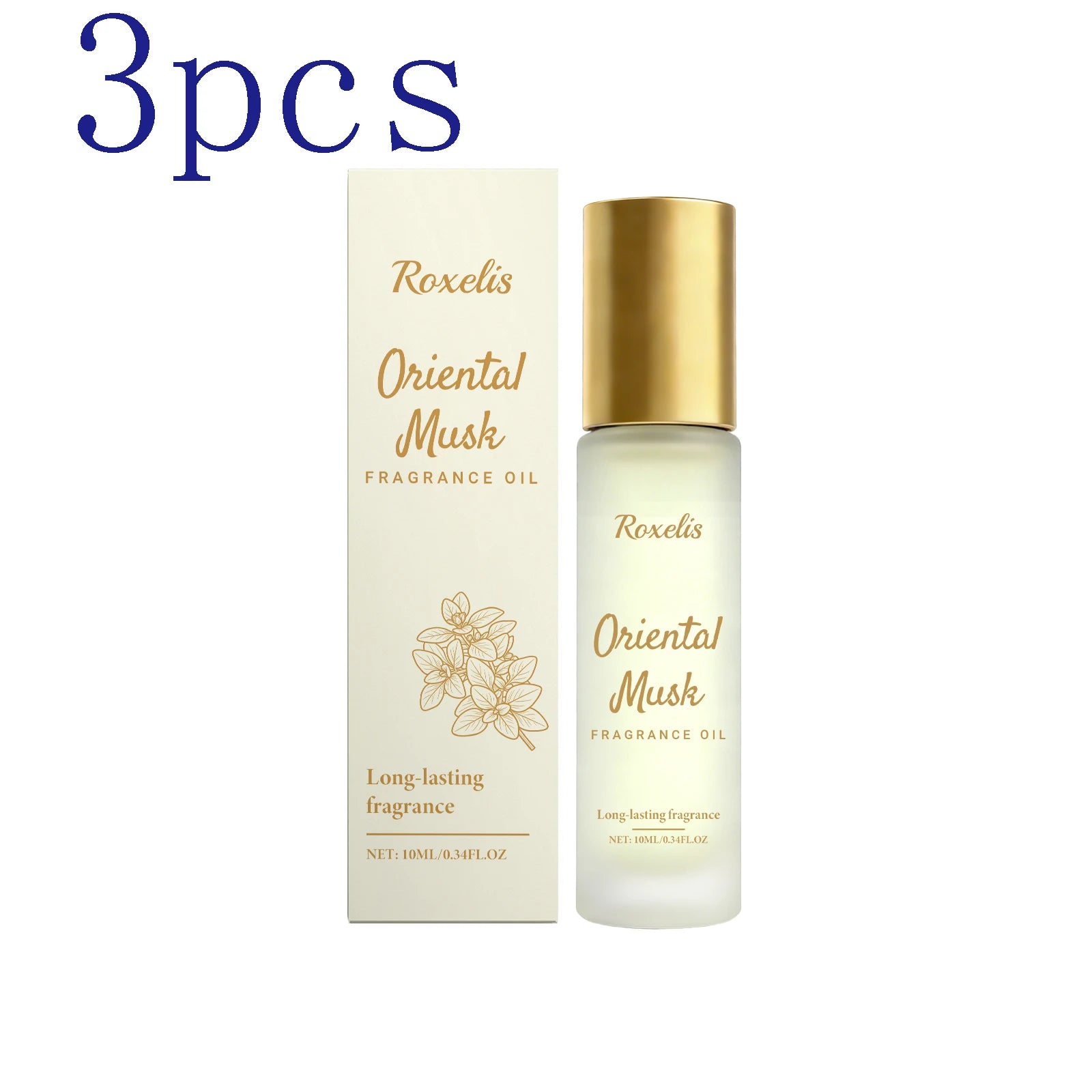 Oriental Musk Roll-On Perfume Set – 4 Fresh Long-Lasting Scents Roll-On Perfume Set Oasis Select 3pcs