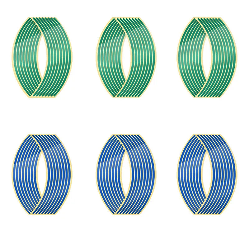 1- Wheel Sticker Reflective Rim Stripe Tape Bike Motorcycle Stickers