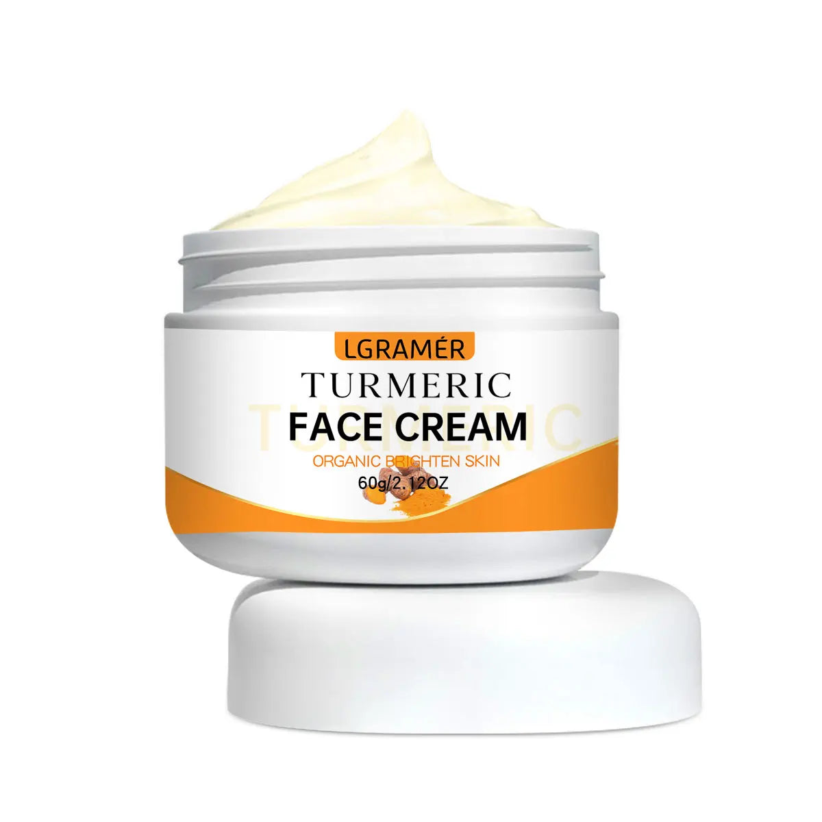 Turmeric Whitening Face Cream Wrinkle Removal Lighten Fine Lines Makes Skin Look More Youthful Birghten Moisturize Facial Care Oasis Select 60g