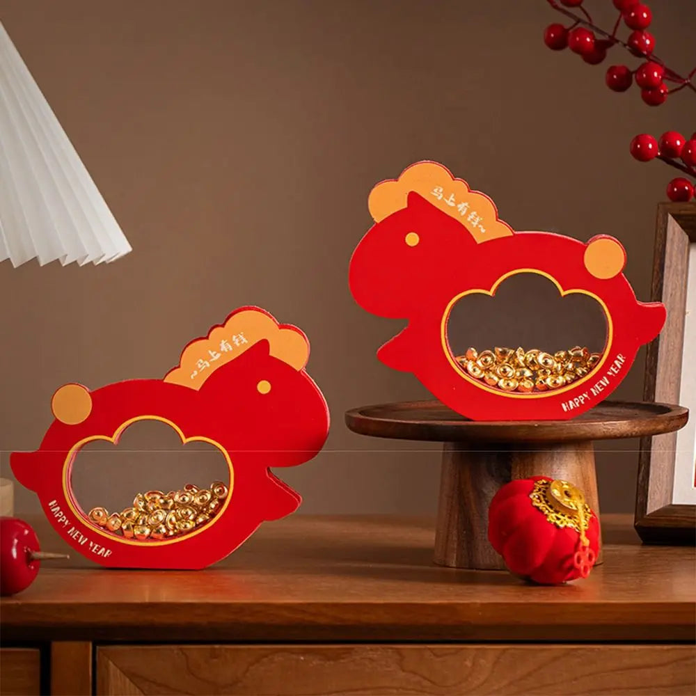Chinese New Year Horse Ornament | Transparent Compartment Décor