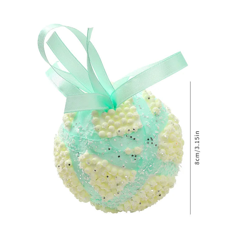 Macaron Christmas Ball Ornament – Colorful Shatterproof Decor Christmas Ornament Oasis Select A