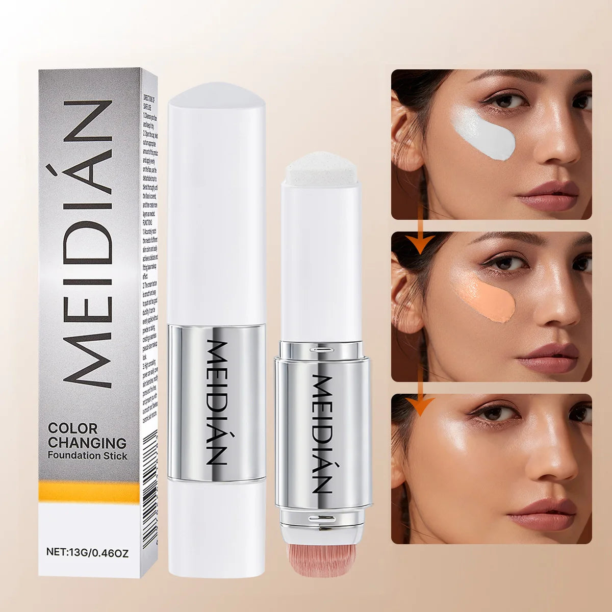 Color-Changing Foundation Stick – Moisturizing & Brightening Foundation Stick Oasis Select