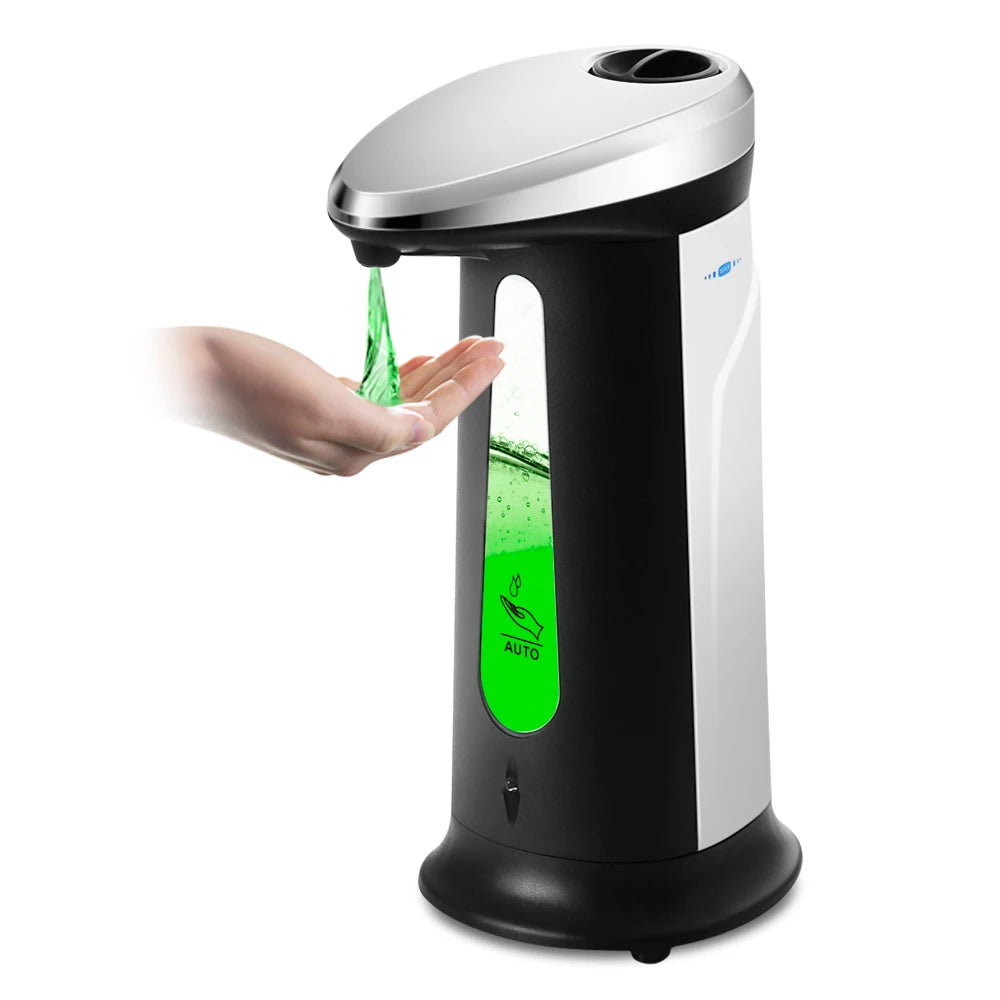 400ml Liquid Soap Dispensers Automatic ABS Intelligent Touchless Sensor Induction Hand Washer For Bathroom Kitchen Dispenser Oasis Select black