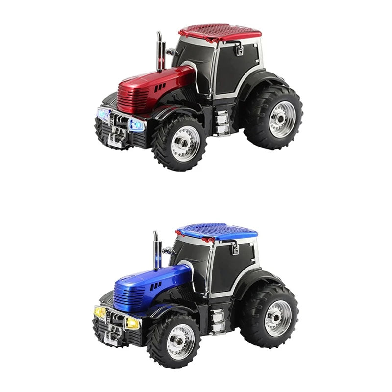 WISH WS-560 Tractor Wireless Bluetooth Speaker -LED Light Support TF Card FM Radio Stereo Music Player Bluetooth Speaker Oasis Select