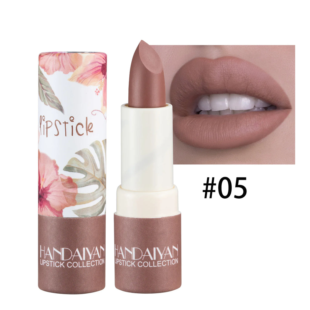 Handaiyan Velvet Matte Lipstick – 8 Shades, Waterproof & Moisturising