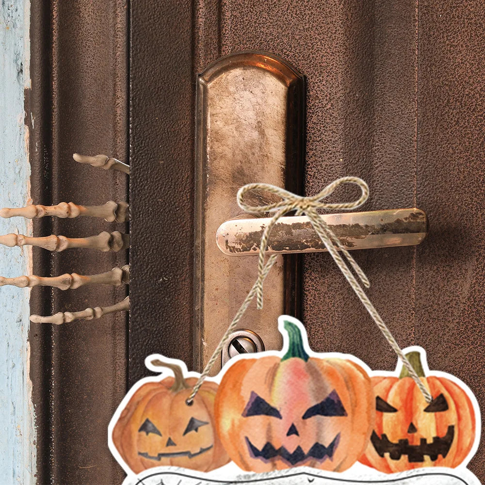 Halloween Spooky Castle Paper Door Hanging Decoration