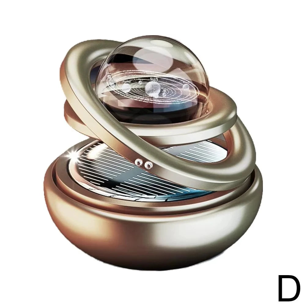 Auto Car Solar Aromatherapy Ornaments Car Double Suspended Crystal Ball Aromatherapy Perfume Ornaments Creative Ornaments Oasis Select D