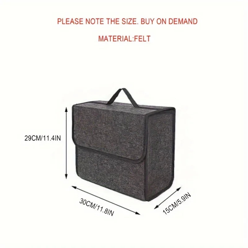 Car Storage Box Felt Small Trunk Storage Portable Car Foldable Storage Box Oasis Select