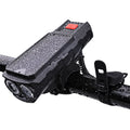 Solar Bicycle Front Light TYPE-C Rechargeable MTB Road Bike Front Light Flashlight 120dB with Horn Flashlight Bicycle Light Oasis Select QD-5201