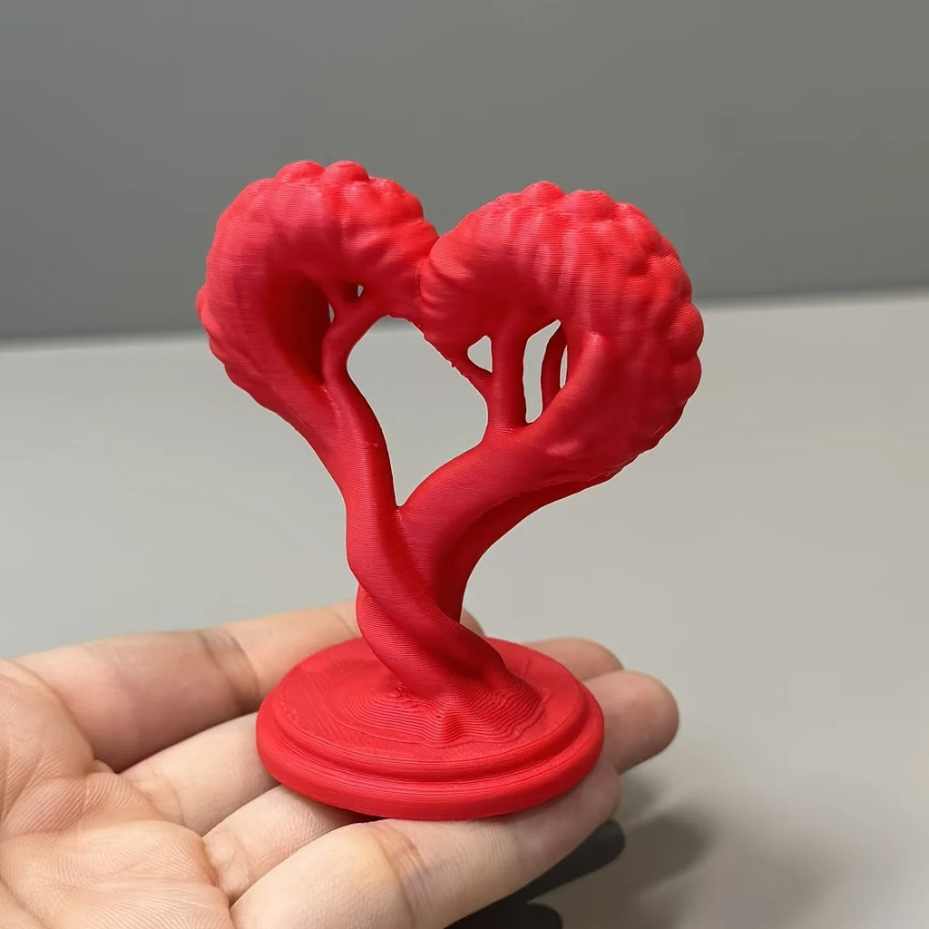 Intertwined Love Tree Statue 3D Printed Love Tree Miniature Ornaments Romantic Decorative Figurine for Couples Valentine's Gifts Oasis Select