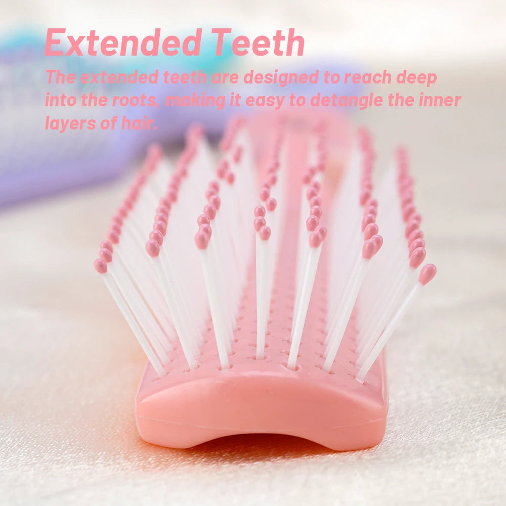 Pastel Detangling Hair Brush – Soft Nylon Bristles, 3 Colors Detangling Hair Brush Oasis Select