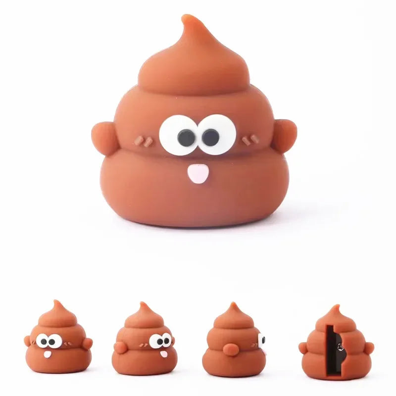 1pcs Creative Mini Cute Poop Pencil Sharpener for Elementary School Students Convenient Pencil Sharpener Children's Reward Gift Oasis Select