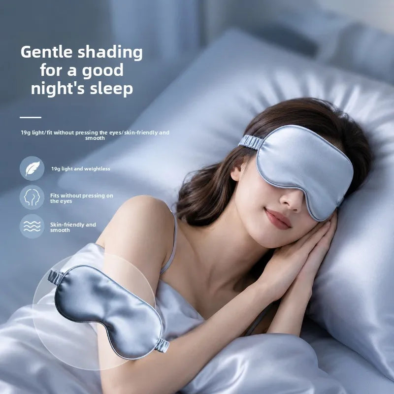 Light Blocking Sleep Eye Cover 1pcs Imitated Silk Comfortable Soft Breathable Night Sleeping Eye Shield Eye Care Sleep Use Tools Oasis Select