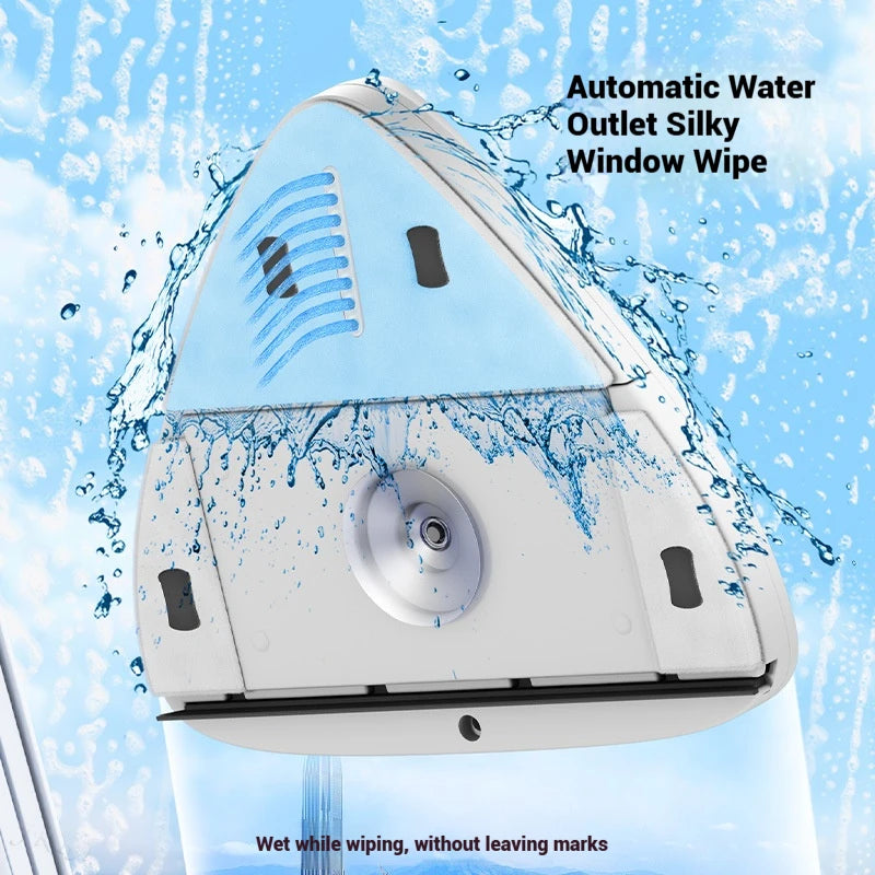 1pc Double-sided Water Storage Glass Wipers Housekeeping Double-layer Glass Wipers Household High-rise Magnetic Glass Wipers Oasis Select