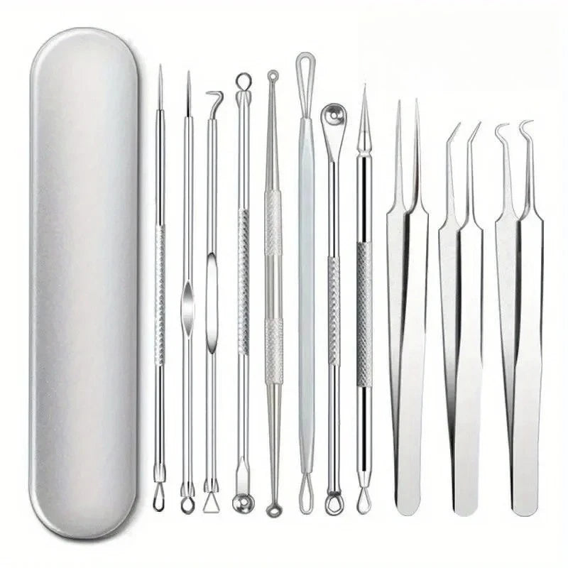 Stainless Steel Blackhead & Blemish Removal Tool Set Skin Care Tool Set Oasis Select