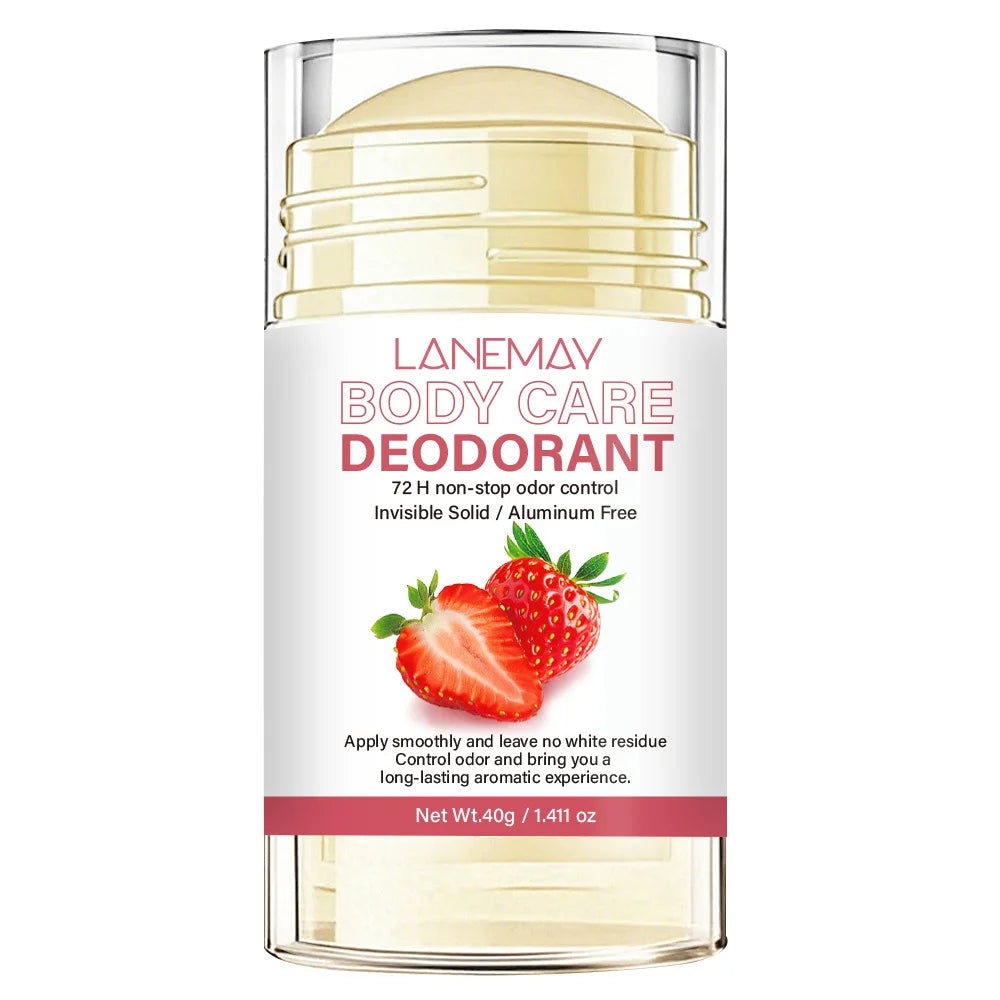Lanemay Strawberry Deodorant – Aluminum-Free Invisible Solid