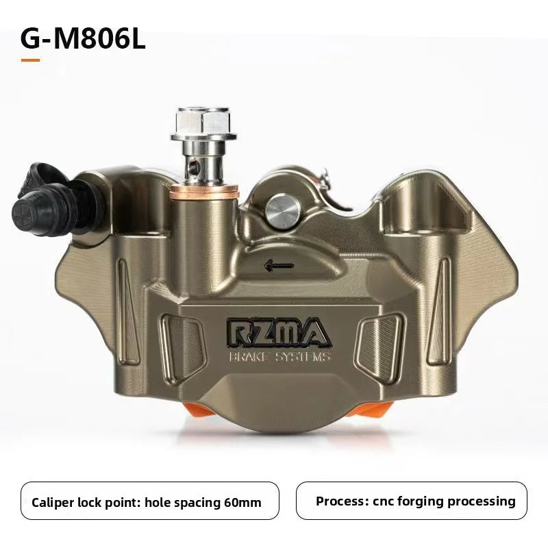 Silent and wear-resistant Ruizuma G-M806 small Mantou caliper 60mm hole rear disc brake modification Oasis Select left 2