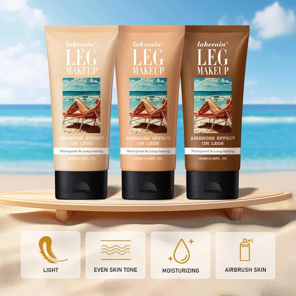 100ml Leg Makeup Long-lasting Waterproof And Anti-Transfer Concealer Even Skin Tone Wheat Tan Brown Liquid Foundation Oasis Select