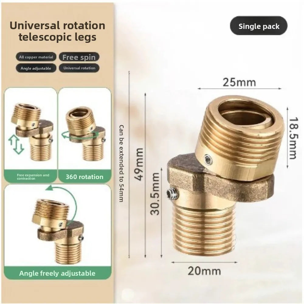 Copper Angled Curved Foot Lengthened Thickened Eccentric Screw Corner Wall Mounted Angle Adjustment Shower Faucet Adapter Oasis Select 1 pcs