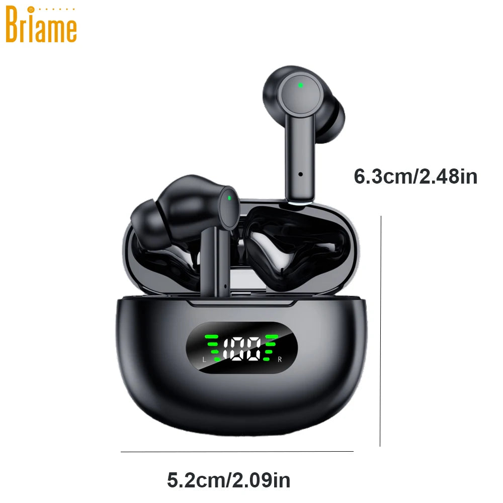 Briame Hifi Bluetooth Earphones Wireless Headphones with Microphone for Sports Running Earbuds with Good Sound Quality Headset Oasis Select