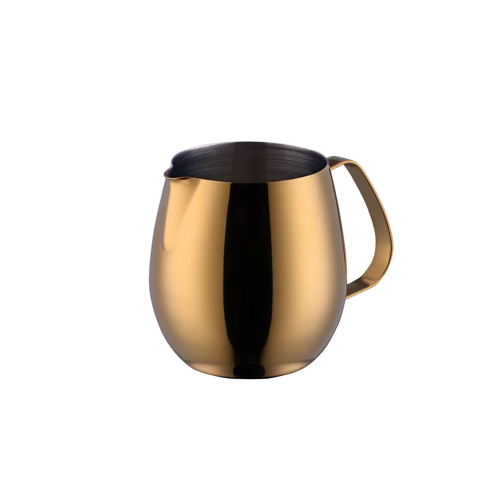10oz Stainless Steel Milk Frothing Pitcher – 300ml Precision Spout for Latte Art, Barista-Grade Steaming Jug, Coffee Accessories Oasis Select 300ml-gold