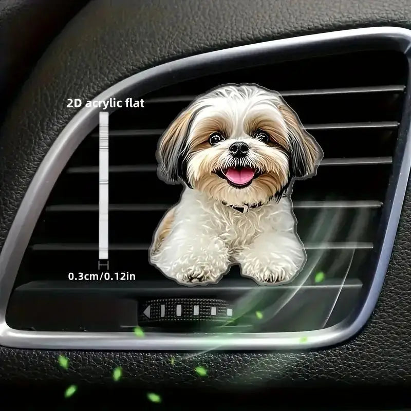 Acrylic Car Vent Clip Aromatherapy Air Freshener Holder 2D Decorative Clip For Car AC Vents Oasis Select A16