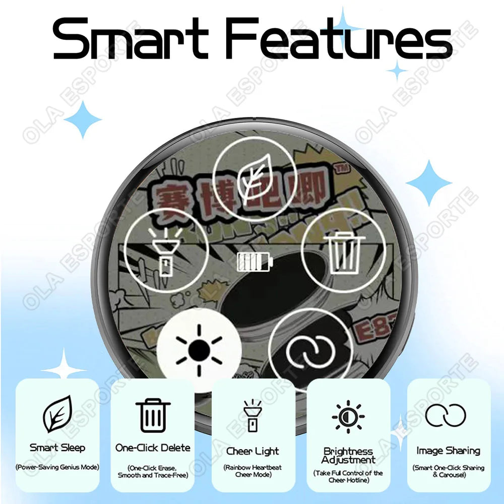 HD Smart E-Badge | GIF, Photo & Video Display | Otaku Gift