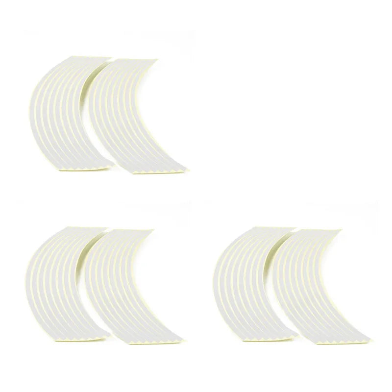 1/2/3set Motorcycle Wheel Sticker 18 Reflective Rim Stripe Tape Car Bicycle Wheel Decoration Universal Sticker For Motorcycle Oasis Select White-3 set