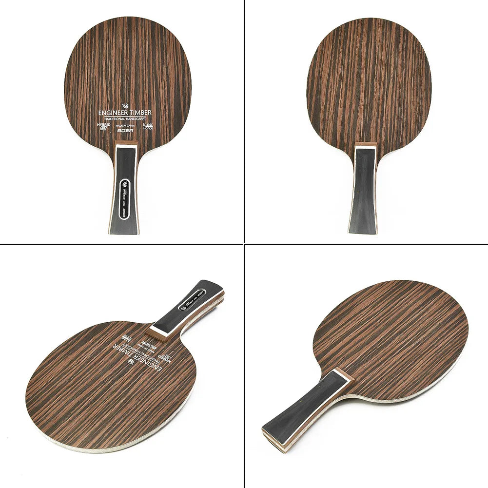 1PC Table Tennis Blade Ebony Dalbergia Pingpong Racket Bottom Plate 5-Ply 6.2mm Ping Pong Paddle Board Bat Racquet Long Handles Oasis Select
