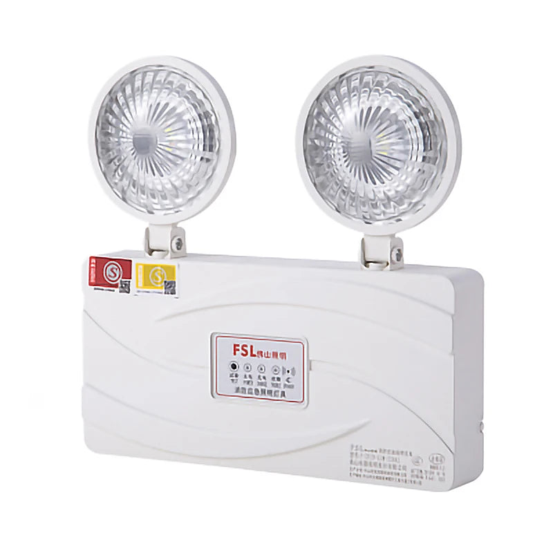 SHINEKNOT LED Double Head Rechargeable Emergency Light 200-240V
