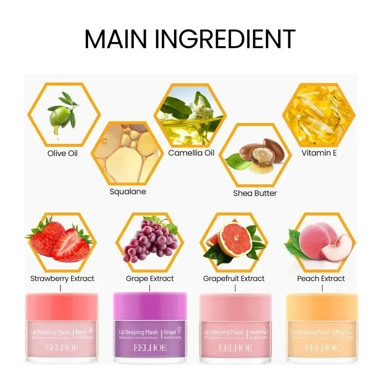 Reduce Lip Wrinkle Line DayNight Repair Lip Balm for Dry Chapped Cracked Dry Lips Moisturizing Hydrating Lip Mask for Women Men Oasis Select